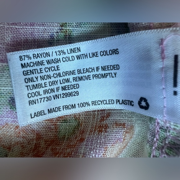 Wild fable Fit & Flare Long Sleeve Floral Cutout Dress. Size M - Picture 14 of 14